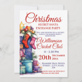 クリスマスシークレットサンタエクスチェンジパーティー 招待状 (正面)