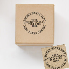 クリスマスシークレットサンタギフト交換カスタム ラバースタンプ