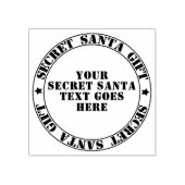 クリスマスシークレットサンタギフト交換カスタム ラバースタンプ (インプリント)