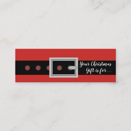 クリスマスシークレットサンタネームスケッチカード コーリングカード (正面)