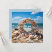 クリスマスシーシェルズヒトサンゴ真珠 カード (正面/裏面インサイチュ)