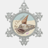 クリスマスシーシェルズペウタースノーフレークオーナメント スノーフレークピューターオーナメント (正面)