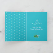 クリスマスシースター折り畳み写真グリーティングカード シーズンカード (内部)