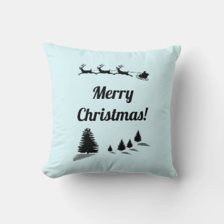 クリスマスシーズンのご挨拶サンタズレー クッション