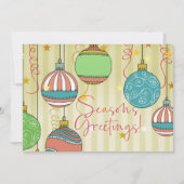 クリスマスシーズンのご挨拶！カード 案内状 (正面)