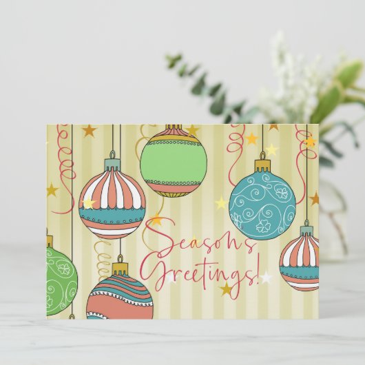 クリスマスシーズンのご挨拶！カード 案内状 (スタンド正面)