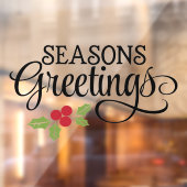 クリスマスシーズンのご挨拶 ホリービジネス ウィンドウサイン (シート2)