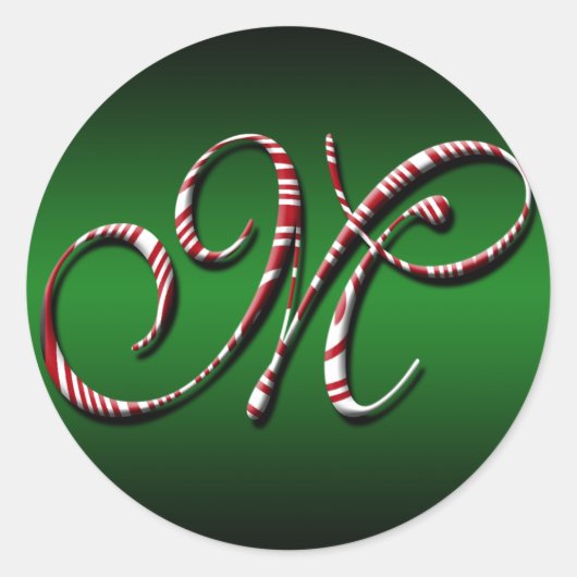 クリスマスシーズンのグリーティングカードシール ラウンドシール (正面)