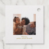 クリスマスシーズンのグリーティングマウンテンシーン フェイバータグ (裏面)