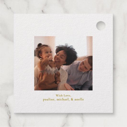 クリスマスシーズンのグリーティングマウンテンシーン フェイバータグ (裏面)