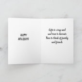 **クリスマスシーズンのジンジャーブレッドハウス** カード (内部)