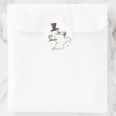 クリスマスシーズンのデザインシール ラウンドシール (バッグ)