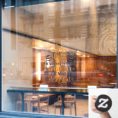 クリスマスシーズンのワードアート ウィンドウサイン (カフェ窓)