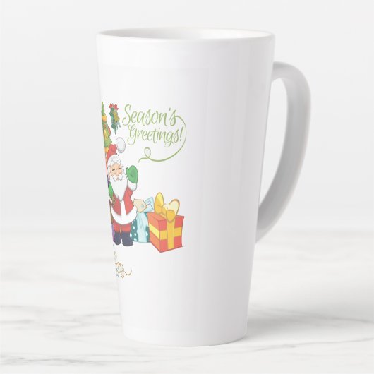 クリスマスシーズンの前の夜だったラテマグ カフェラテマグ (右アングル)