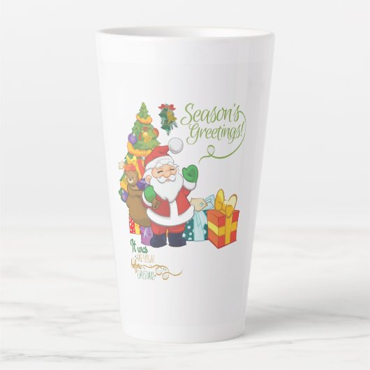 クリスマスシーズンの前の夜だったラテマグ カフェラテマグ (正面)