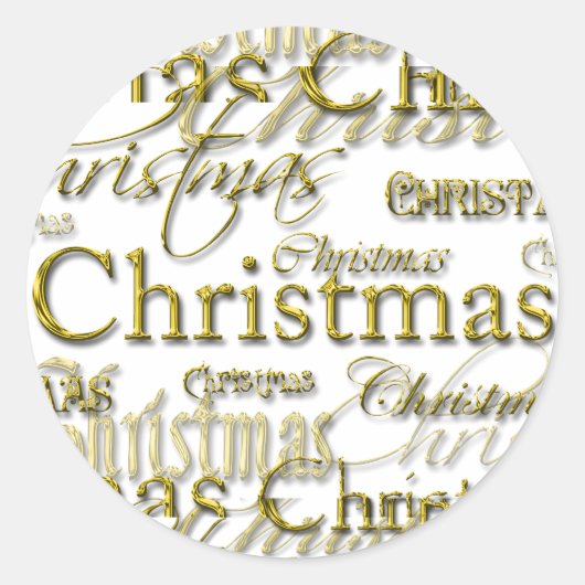 クリスマスシーズンの封筒用シール ラウンドシール (正面)