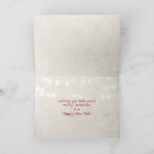 クリスマスシーズンの挨拶ヒトデ カード (内部)