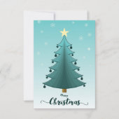 クリスマスシーズンの挨拶。 カード (正面)