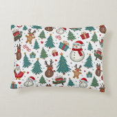 クリスマスシーズンの枕 アクセントクッション (裏面)