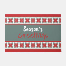 クリスマスシーズンの色のパーソナライズ ドアマット