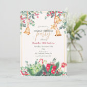 クリスマスシーズンの誕生日パーティー 招待状 (スタンド正面)