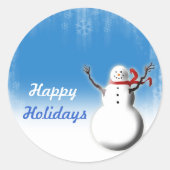 クリスマスシーズンデザイン封筒用シール ラウンドシール (正面)