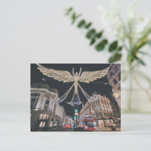 クリスマスシーズンナイトオンリージェント通り,ロンドン ポストカード (スタンド正面)