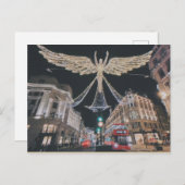 クリスマスシーズンナイトオンリージェント通り,ロンドン ポストカード (正面/裏面)