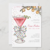 クリスマスシーズンバチェロレッテカクテルパーティー 招待状 (正面)