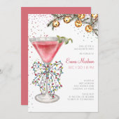 クリスマスシーズンバチェロレッテカクテルパーティー 招待状 (正面/裏面)