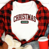 クリスマスシーズンバーシティスタイルホリデー トライブレンドTシャツ