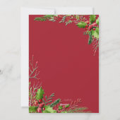 クリスマスシーズンフォトホリデーカード シーズンカード (裏面)