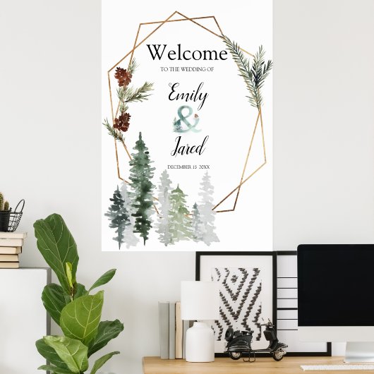 クリスマスシーズンフォレ結婚ストの2歓迎 ポスター (ホームオフィス)
