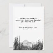 クリスマスシーズンホリデーマウンテンウォーターレイク シーズンカード (裏面)