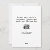 クリスマスシーズンホリデーマンハイキングマウンテンズ シーズンカード (裏面)