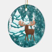 クリスマスシーズンホリデームースオーナメント セラミックオーナメント (左)