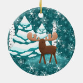 クリスマスシーズンホリデームースオーナメント セラミックオーナメント (裏面)