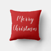 クリスマスシーズンボホポインセチアデザイン クッション (裏面)