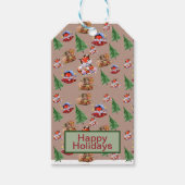 クリスマスシーズンレッド ギフトタグ (正面)