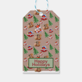 クリスマスシーズンレッド ギフトタグ