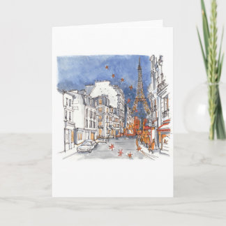 クリスマスシーズン中のパリ シーズンカード