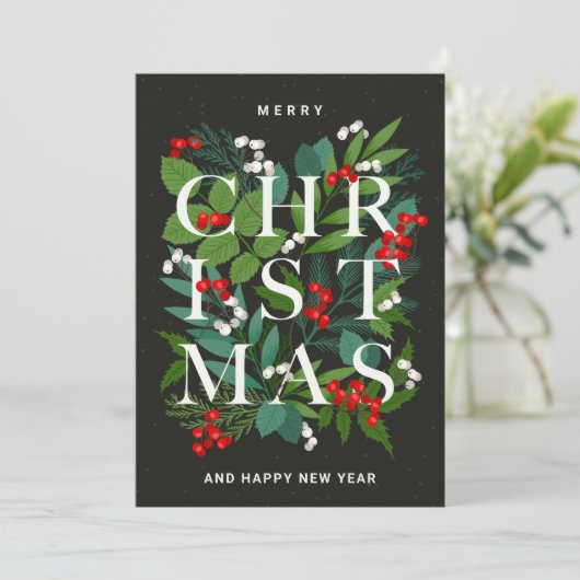 クリスマスシーズン到来！カジュアルな企業向けグリーティング シーズンカード (スタンド正面)