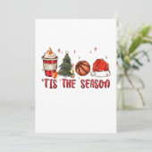 クリスマスシーズン到来！バスケットボールとXmas 招待状 (スタンド正面)