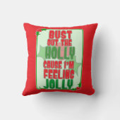 クリスマスシーズン到来!ホリーを飾って気分をアゲよう クッション (裏面)