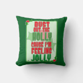 クリスマスシーズン到来!ホリーを飾って気分をアゲよう クッション (正面)