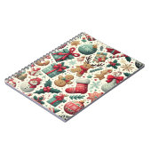 クリスマスシーズン柄ノート ノートブック (左側)