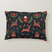 クリスマスシーズン用の枕 アクセントクッション (裏面)