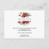 クリスマスシーズン | ポインセチア 結婚式  披露宴 封筒 エンクロージャーカード (正面)