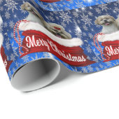 クリスマスシーズー（犬）ズ ラッピングペーパー (ロールコーナー)