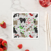 クリスマスシーズー(犬)Tzuドッグズナプキンズ スタンダードカクテルナプキン (インサイチュ)